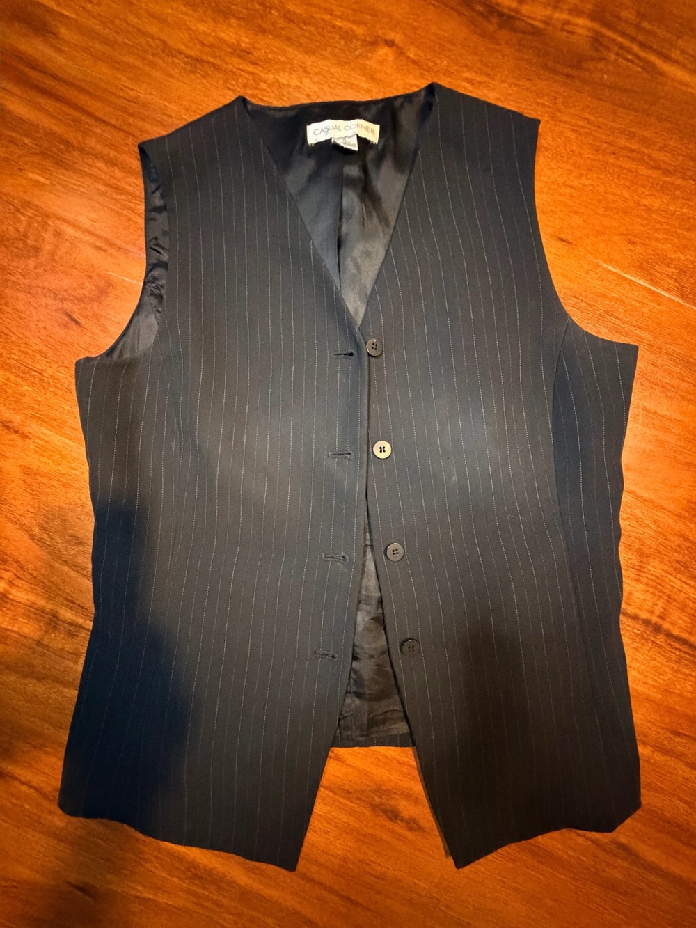 Casual Corner Pinstripe Dress Vest size 4
